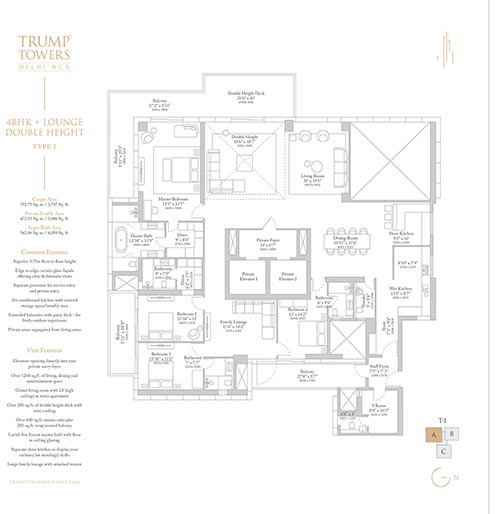 Trump Towers Delhi NCR Floor Plan